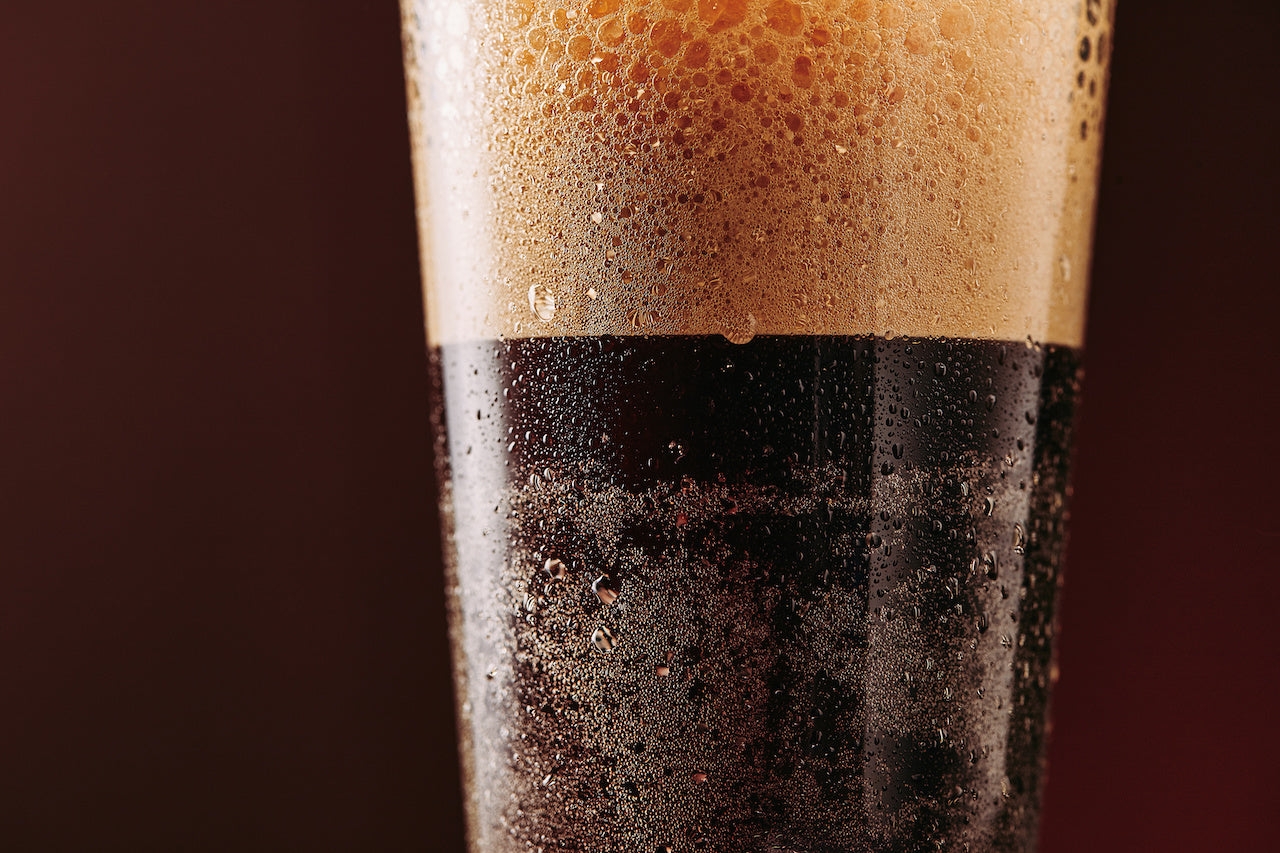 close up of nitro cold brew coffee