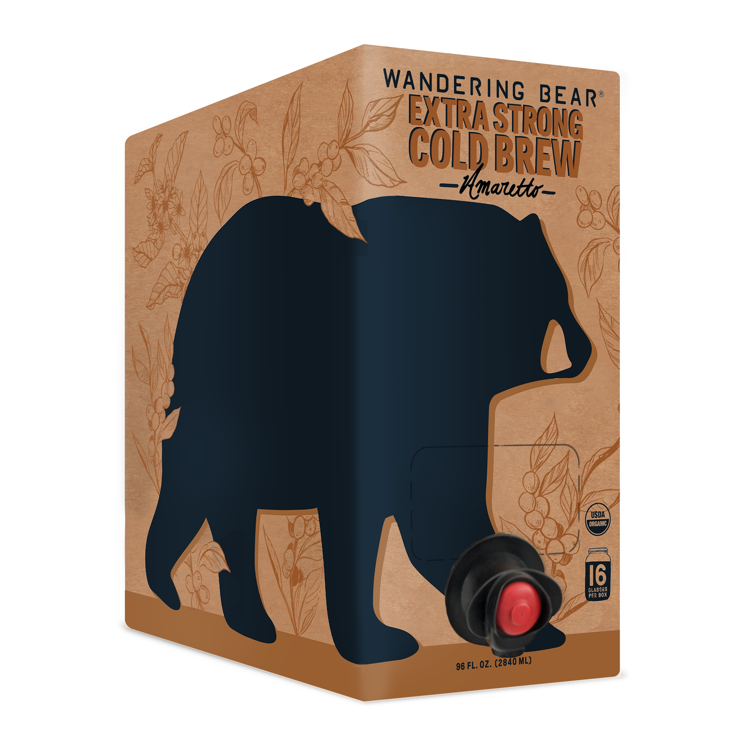 Cold Brew On Tap (96 oz) - Almond Amaretto - Wandering Bear Coffee