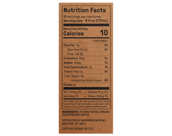 Cold Brew On Tap (3 Boxes 96oz) - Decaf Black