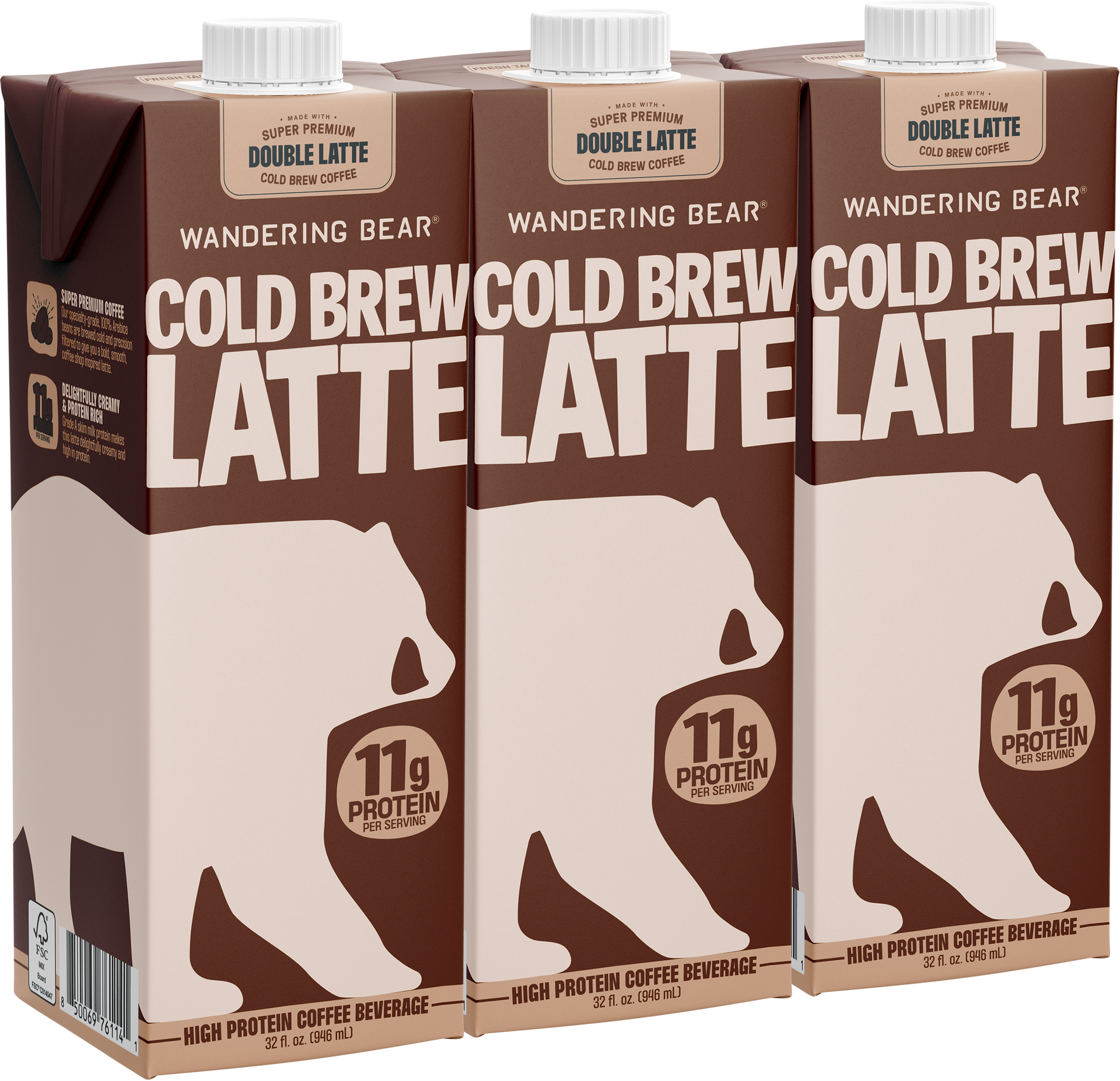 Extra Strong Black Organic Cold Brew Cartons (32 oz)