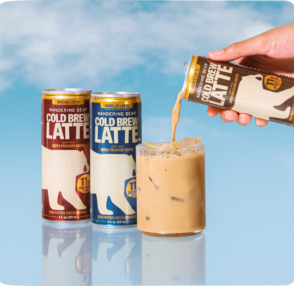 Cold brew latte pour icon