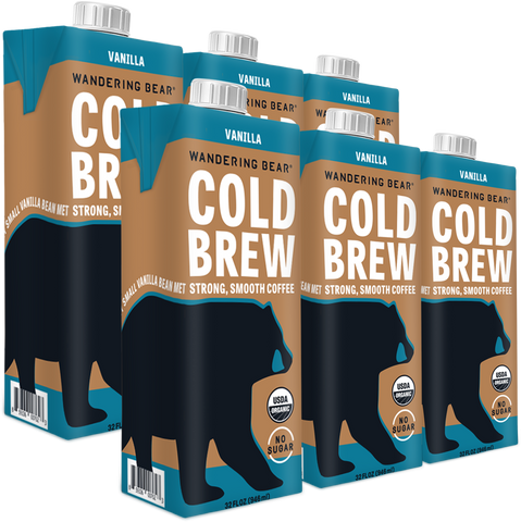 Vanilla Cold Brew Coffee (6 Cartons 32oz)