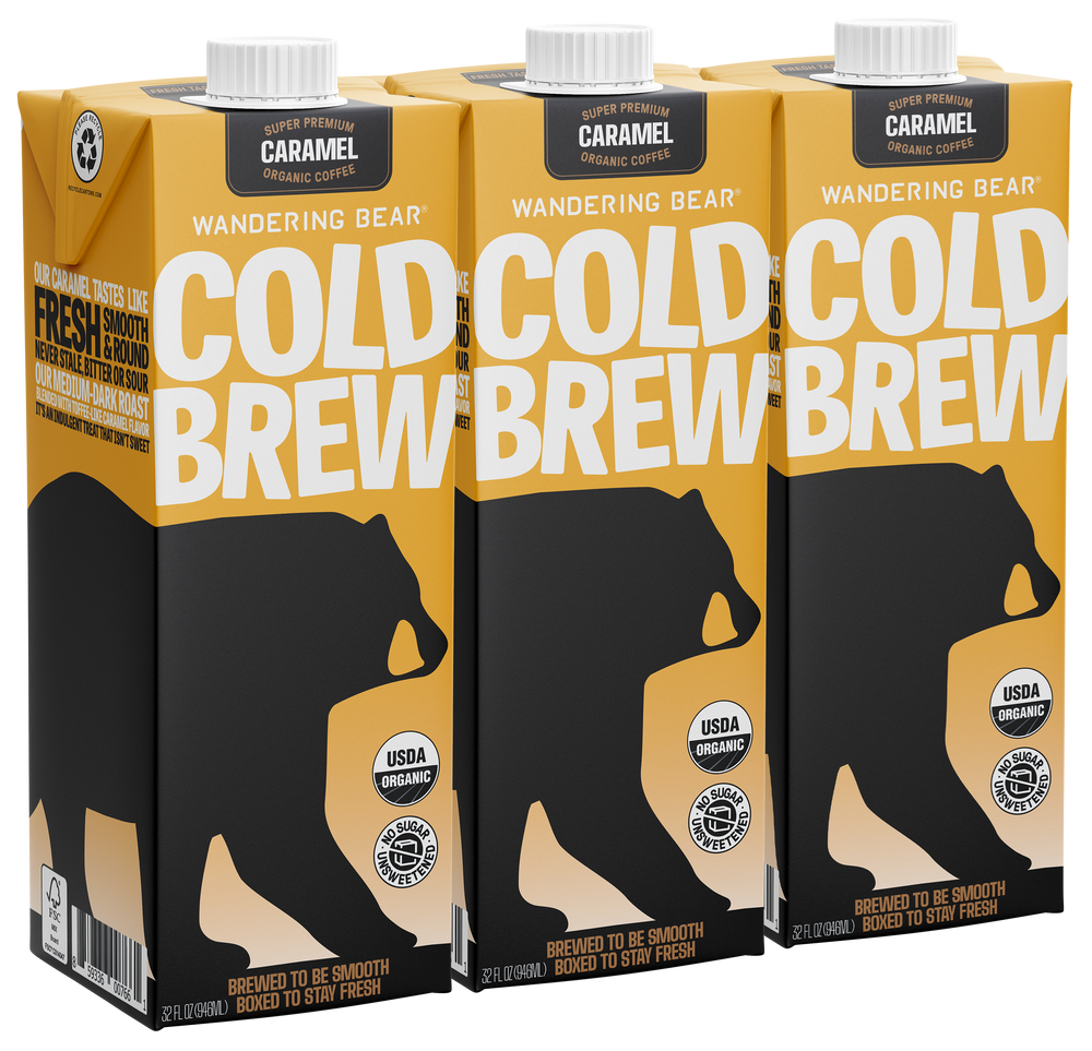Cold Brew Coffee (32oz Cartons) - Caramel