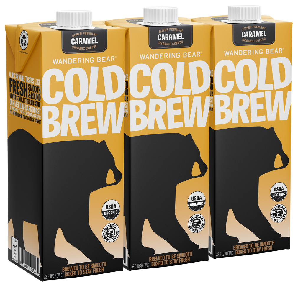 Cold Brew Coffee (32oz Cartons) - Caramel