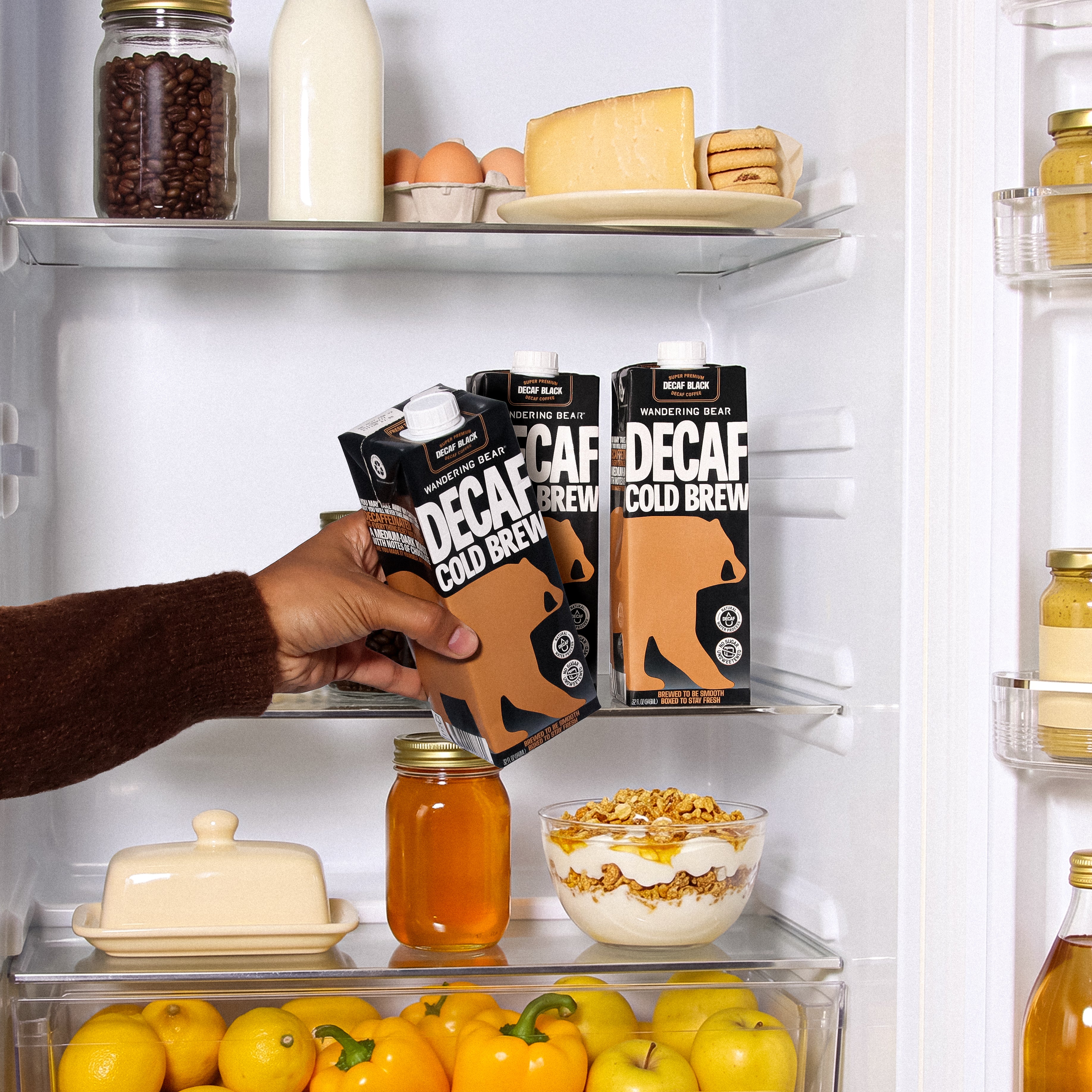 Cold Brew Coffee (32oz Cartons) - Decaf - Wandering Bear Coffee
