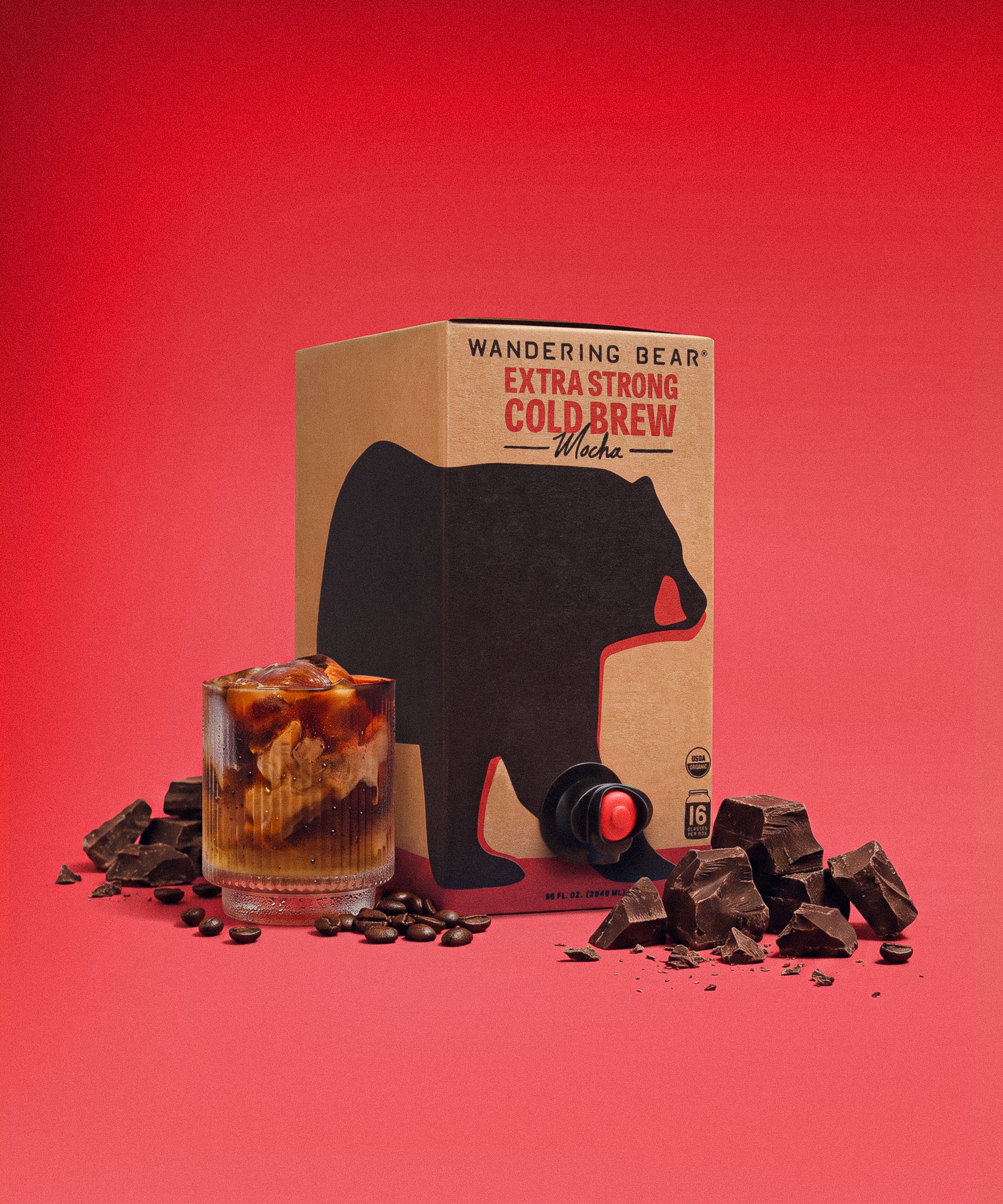 Cold Brew On Tap (96 oz) - Mocha - Wandering Bear Coffee