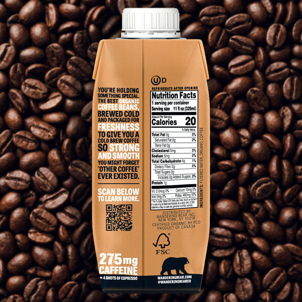 Single Serve Cold Brew Coffee (12 Cartons 11oz) - Straight Black thumbnail 3