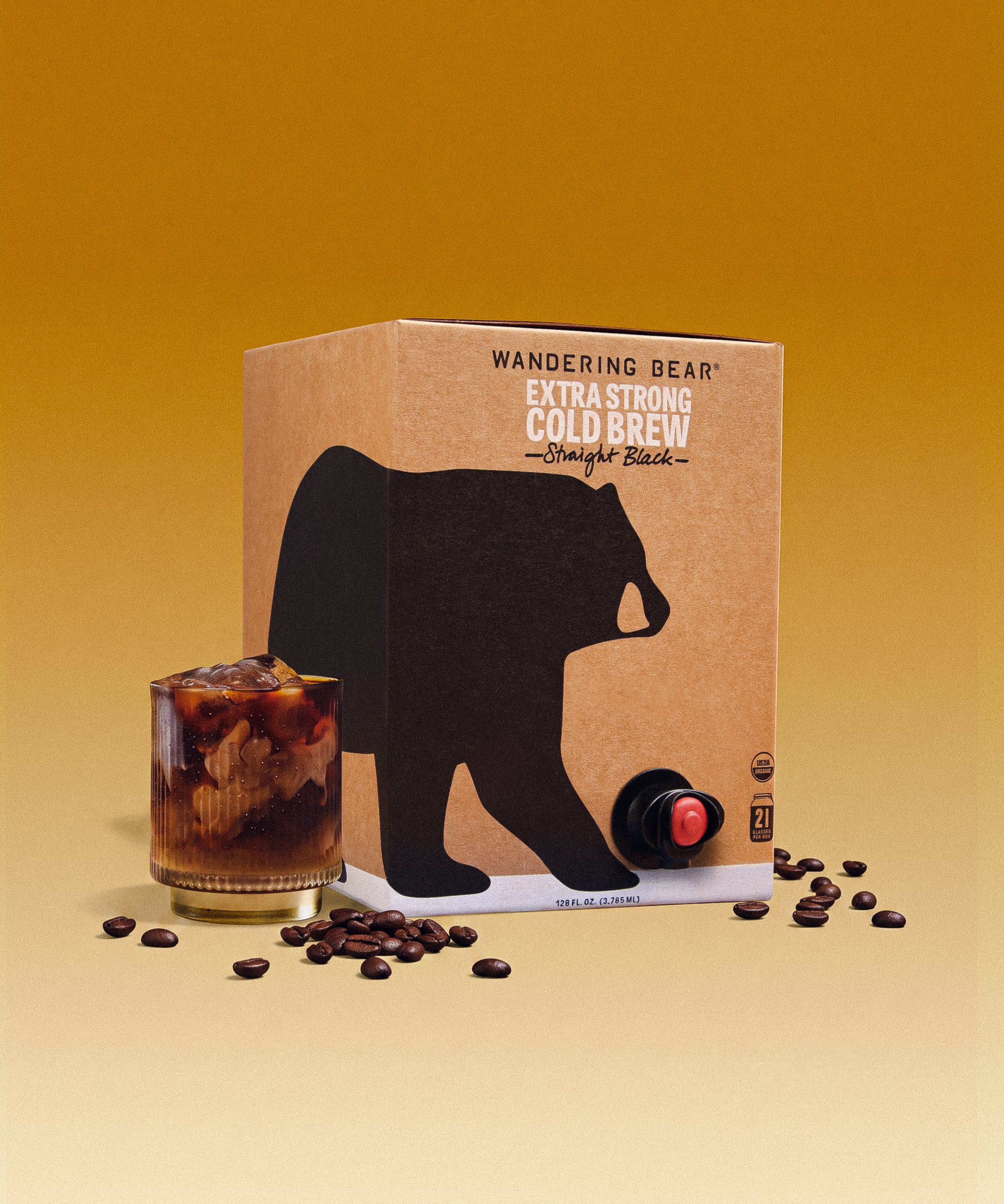 Cold Brew On Tap (96 oz) - Almond Amaretto - Wandering Bear Coffee