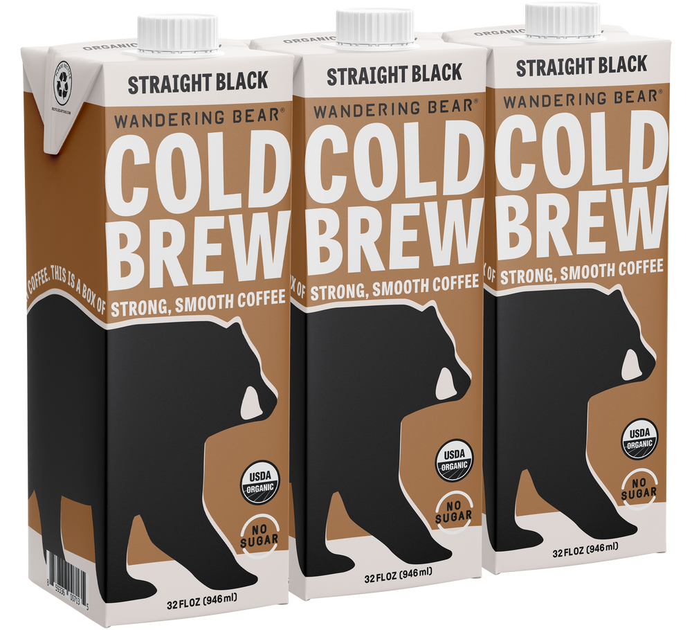Cold Brew Coffee (32oz Cartons) - Straight Black