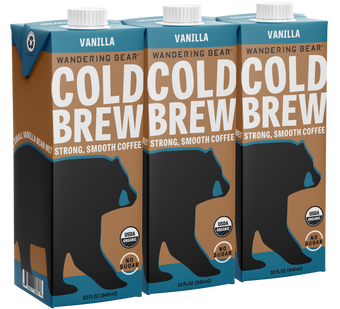 Cold Brew Coffee Single Flavor 3-Packs (3 x 32oz cartons)