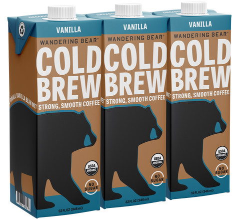 Cold Brew Coffee (32oz Cartons) - Vanilla