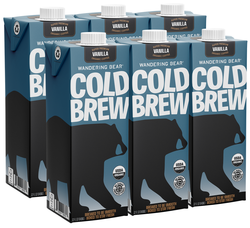 その他 Bear Brand 2400grams Extra Strong Black Organic Cold Brew Cartons (32 oz)