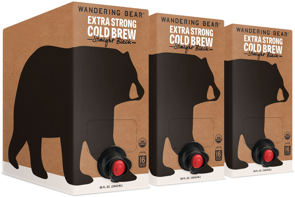 Cold Brew On Tap (3 Boxes 96oz) - Straight Black
